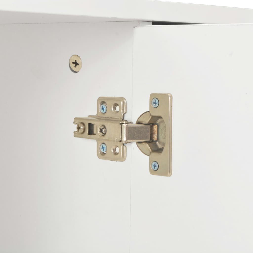 Sideboard High Gloss White 107x35x76 Cm 8 Sideboard High Gloss White 107x35x76 cm